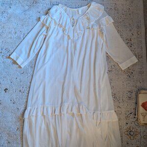 Sheer White Frilly Dress